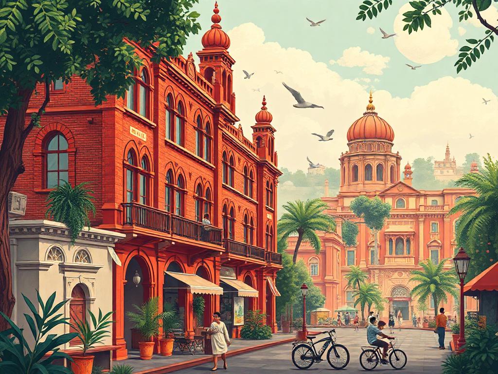 Beautiful urban scene