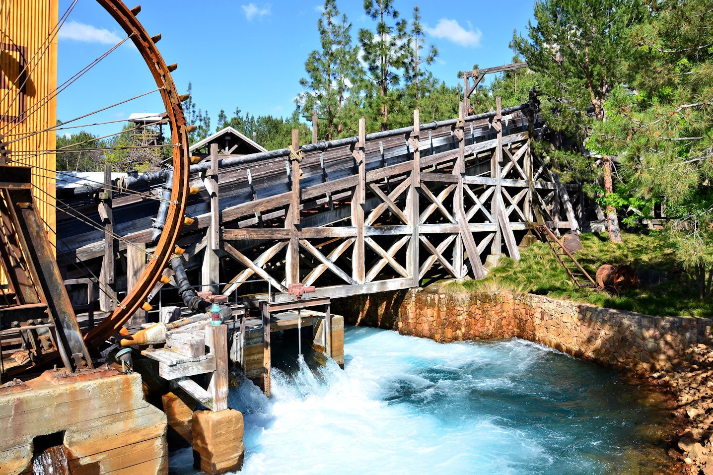 Old Bridge and Waterfall