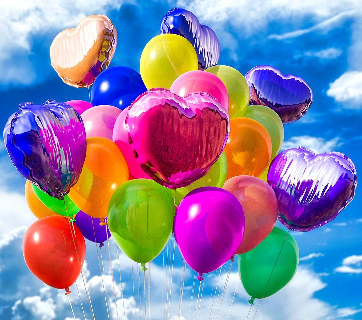 Colorful Balloon Bunch