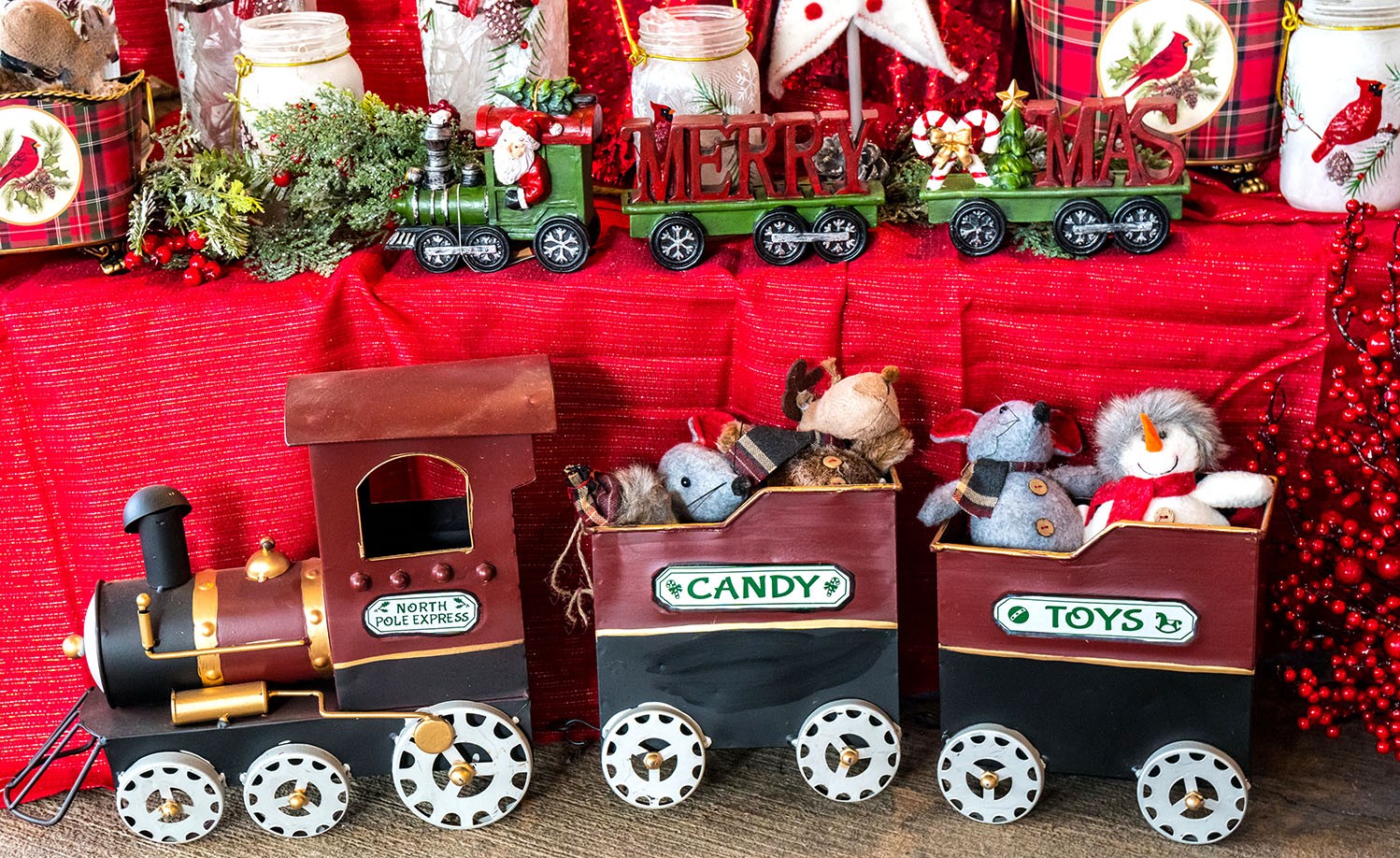 Train with toys