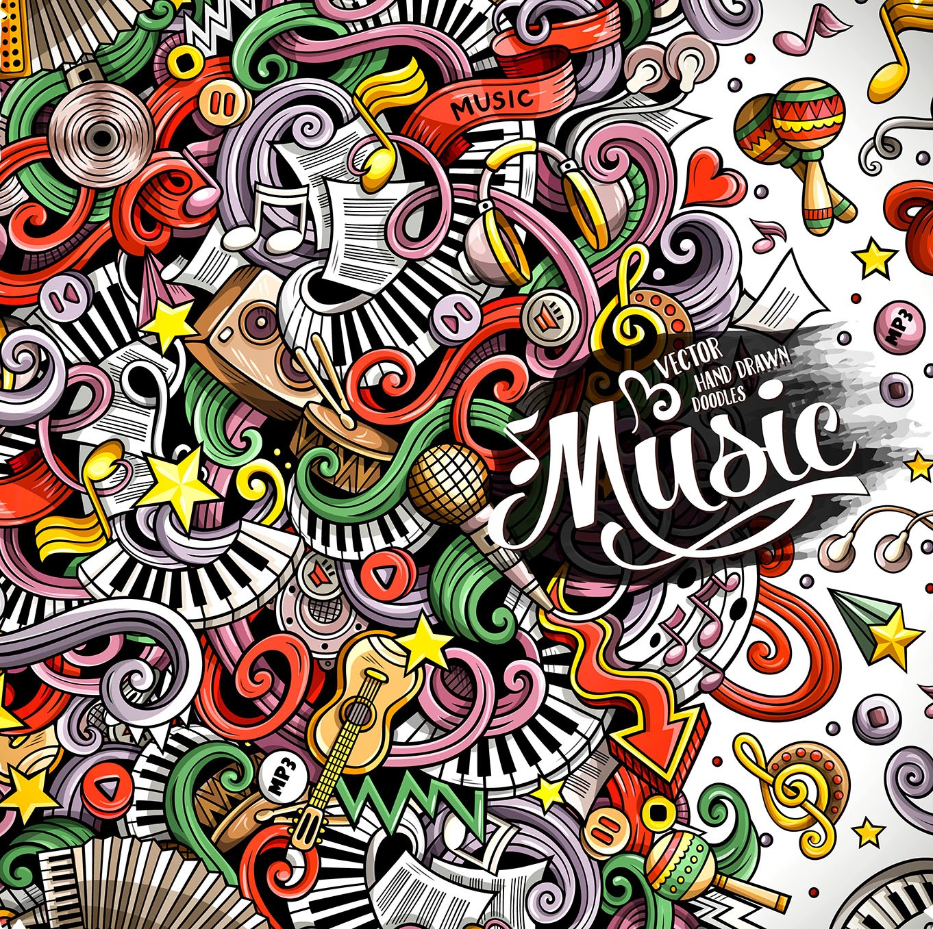 Music is colorful and lively