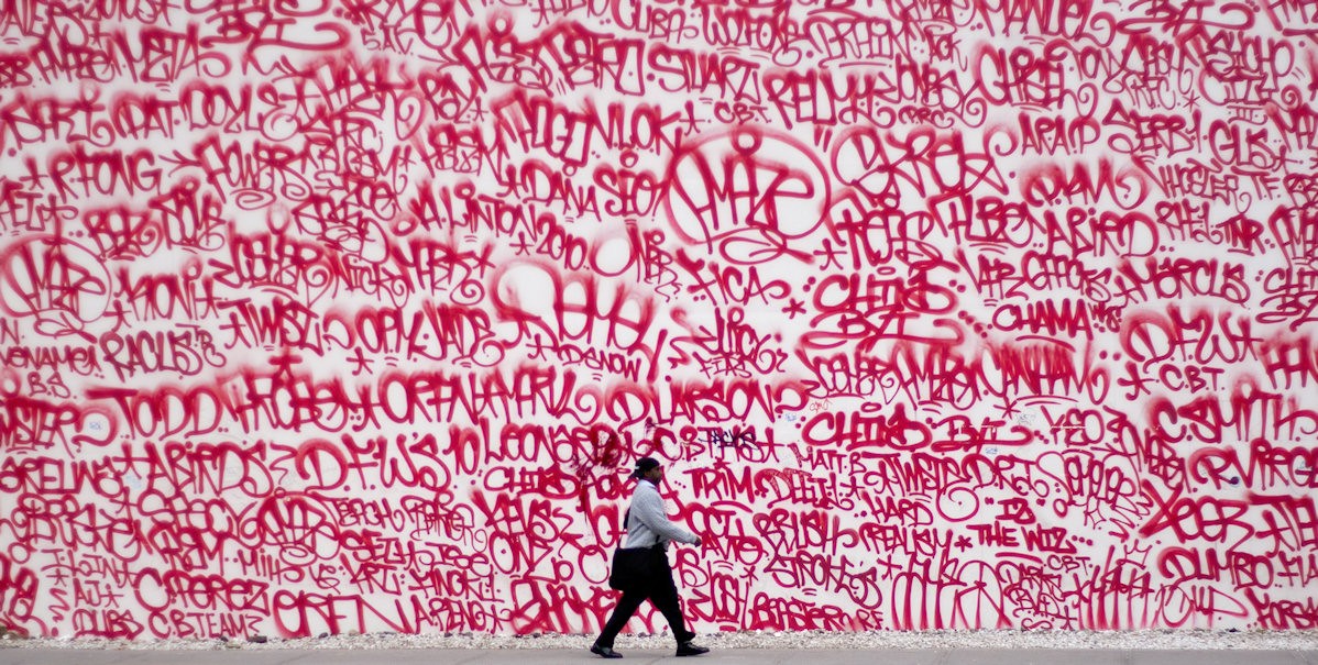 Graffiti Wall of Words