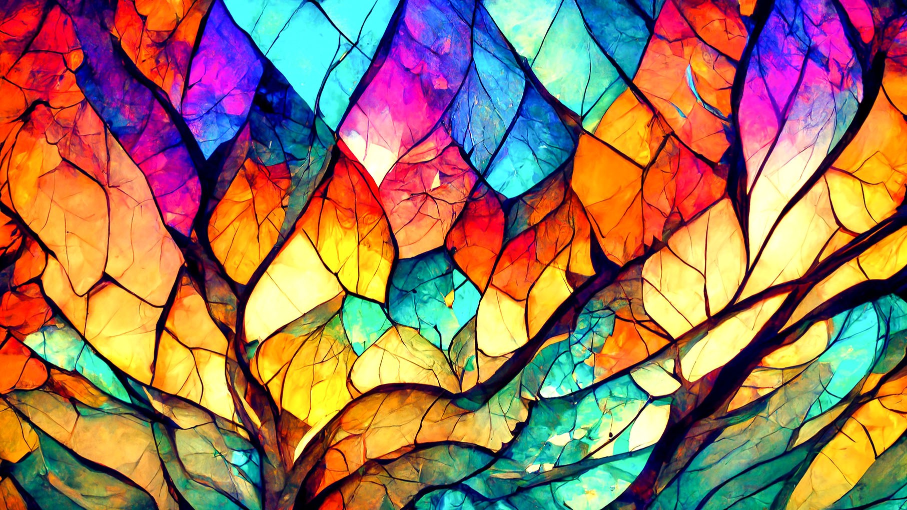 Stained Glass Tree