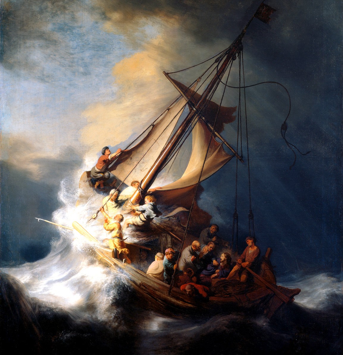Sailors in the Stormy Sea