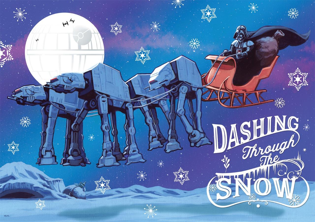 Star wars themed winter scene