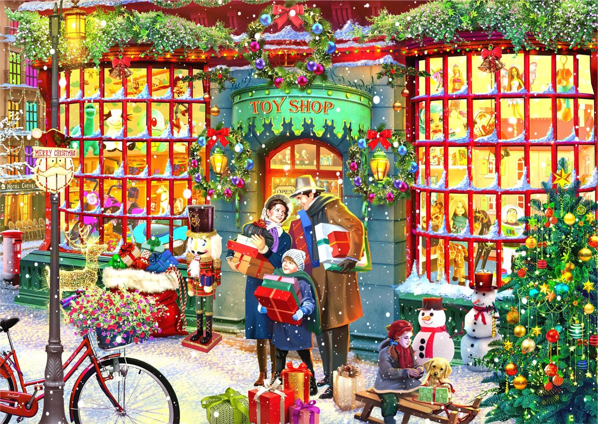 Christmas storefront