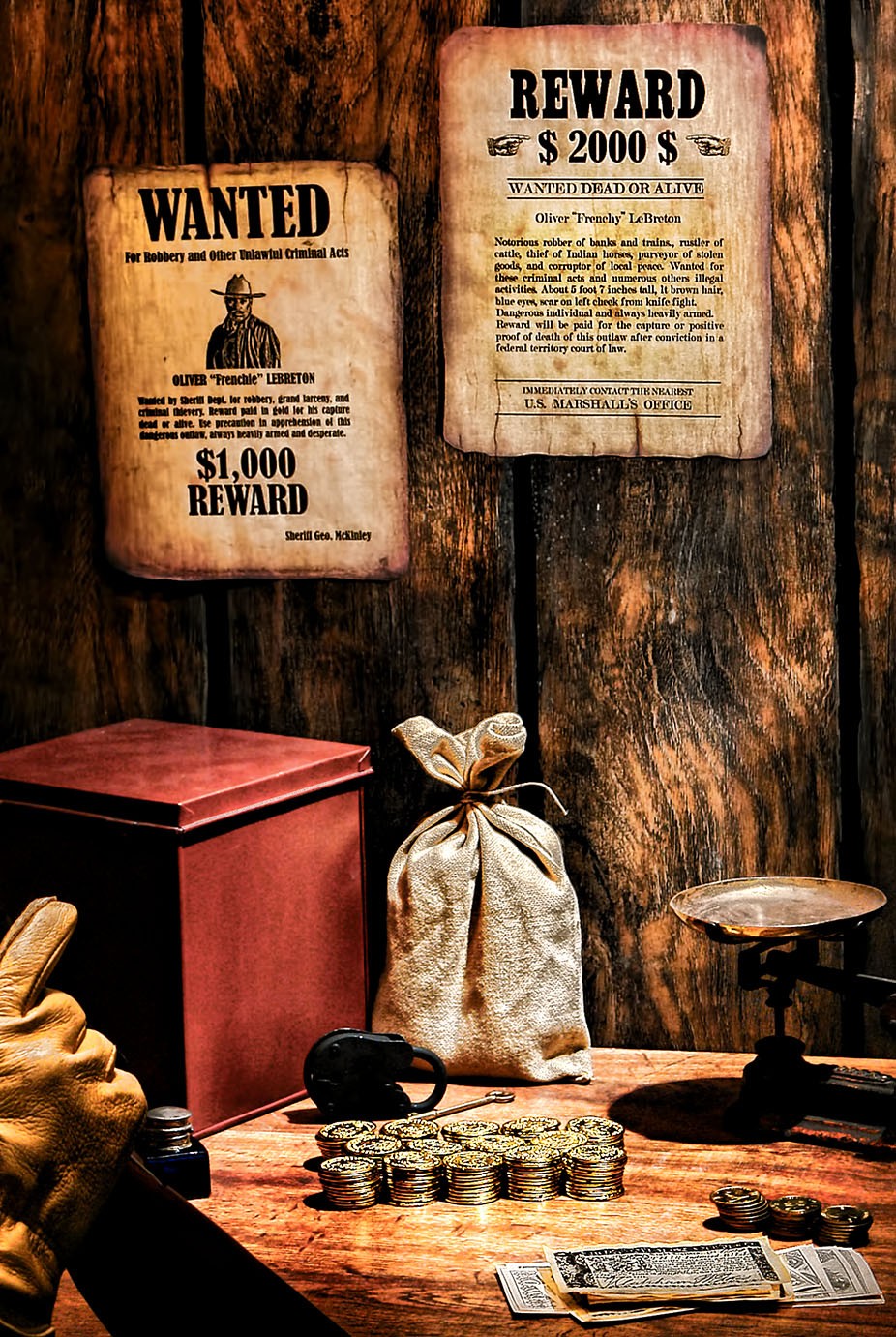 Old west wanted poster