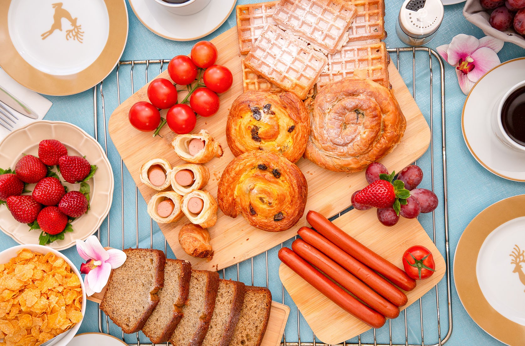 Breakfast spread
