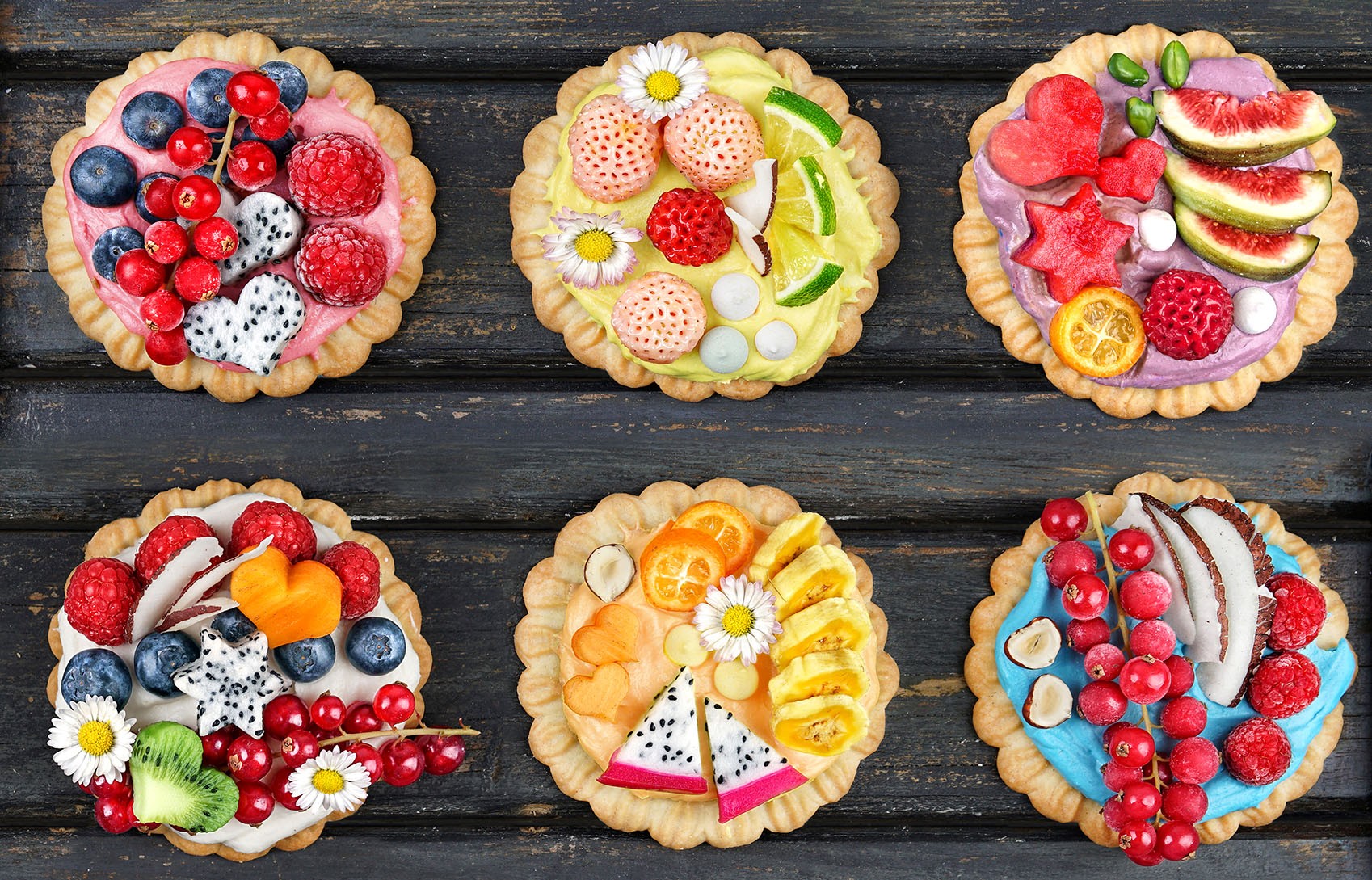Colorful Fruit Pie Samples