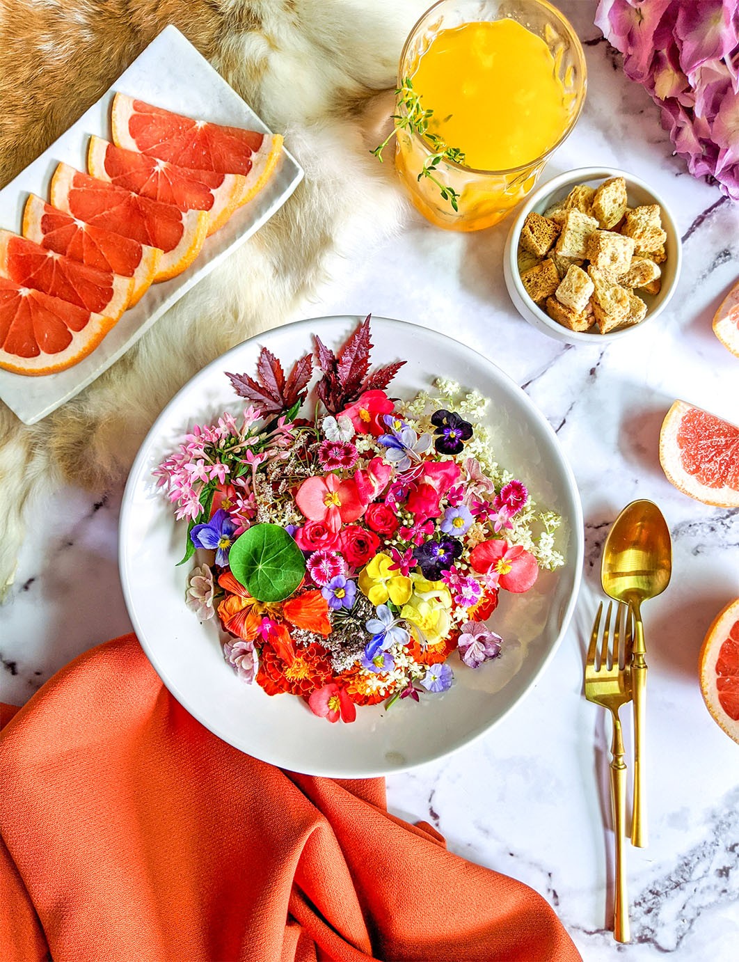 Healthy meal on table