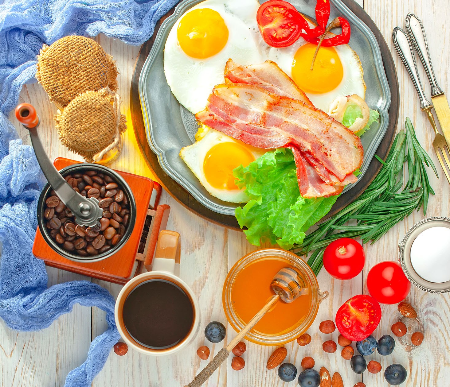 Hearty Breakfast Spread