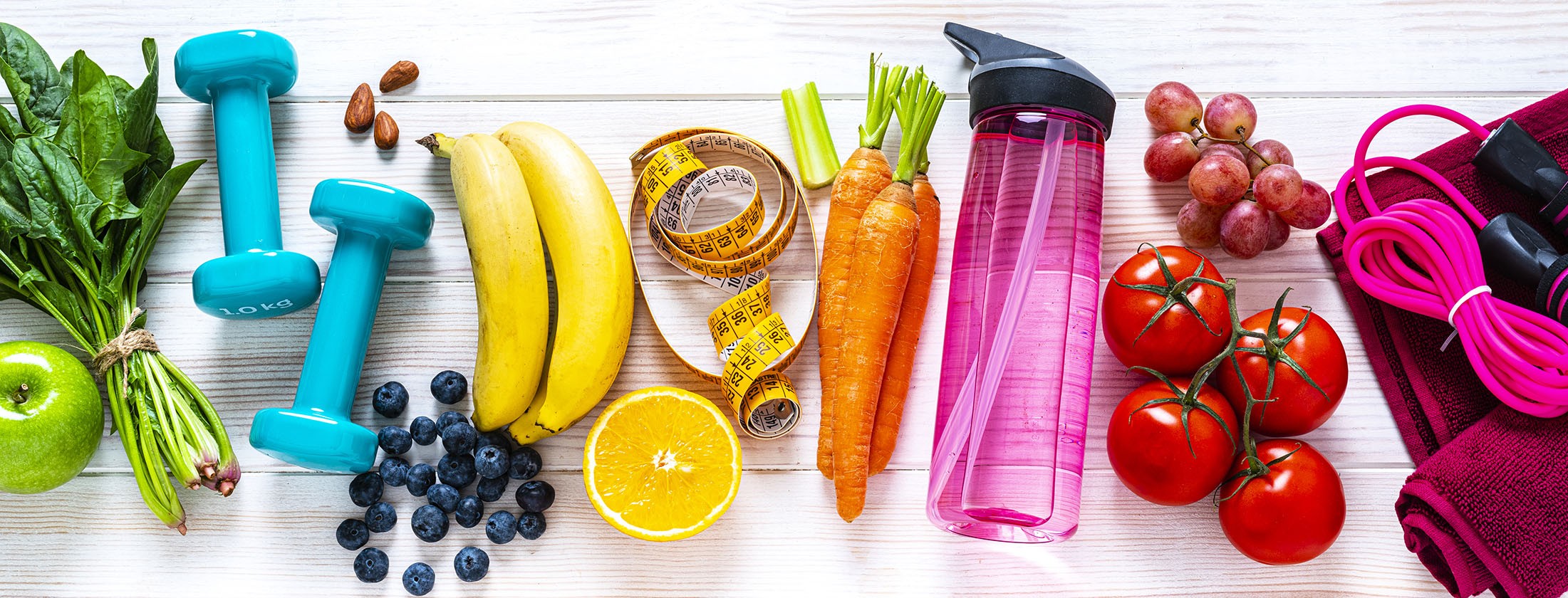 Colorful Produce on Banner
