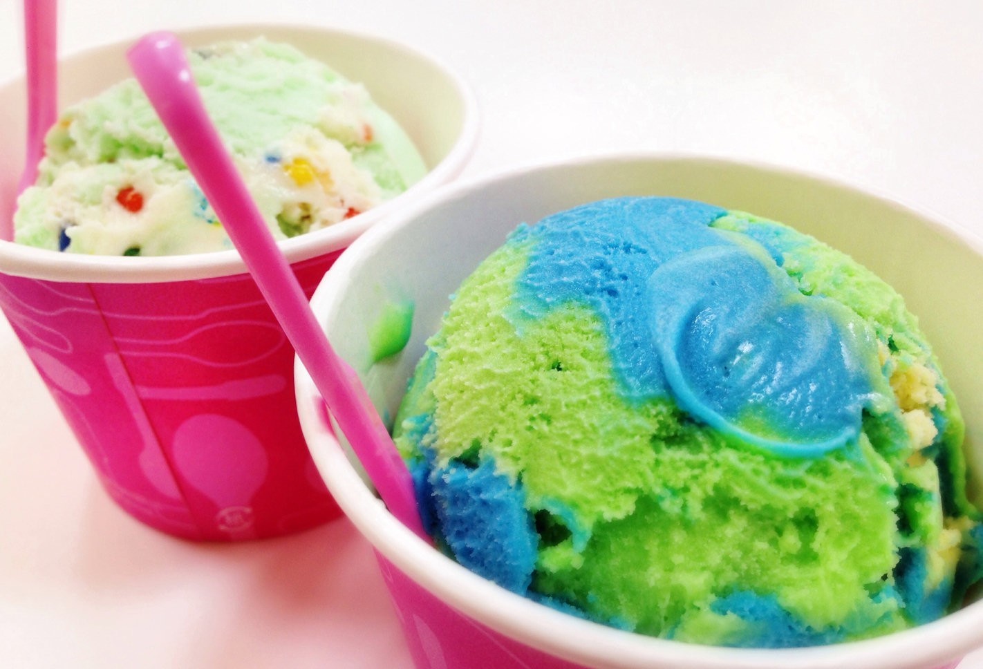 Colorful Ice Cream Dessert