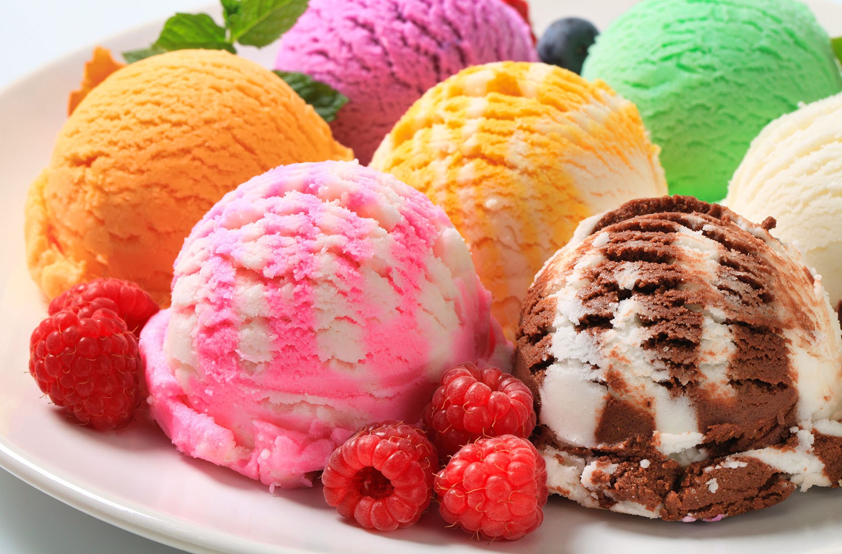 "Colorful Ice Cream Scoops"