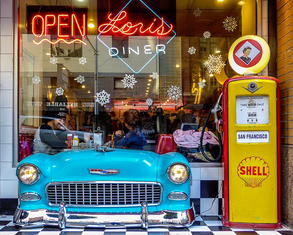 Restaurant sign for diner