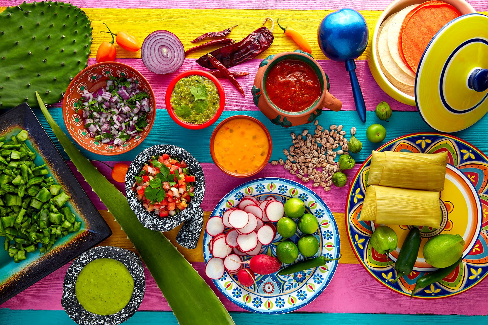 Colorful Mexican Spices