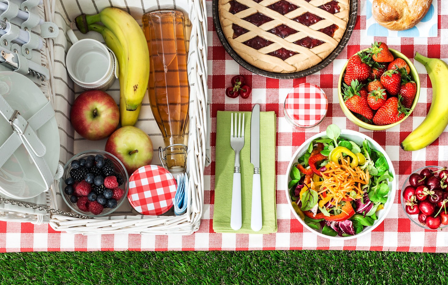 Food on table