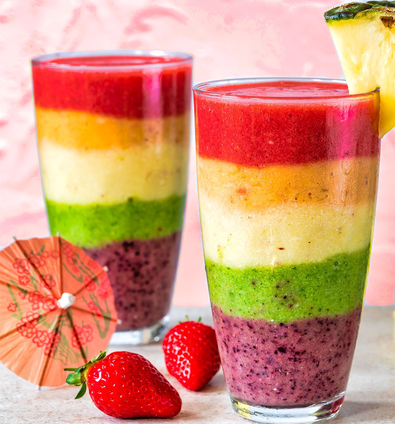 Colorful Smoothie Drinks