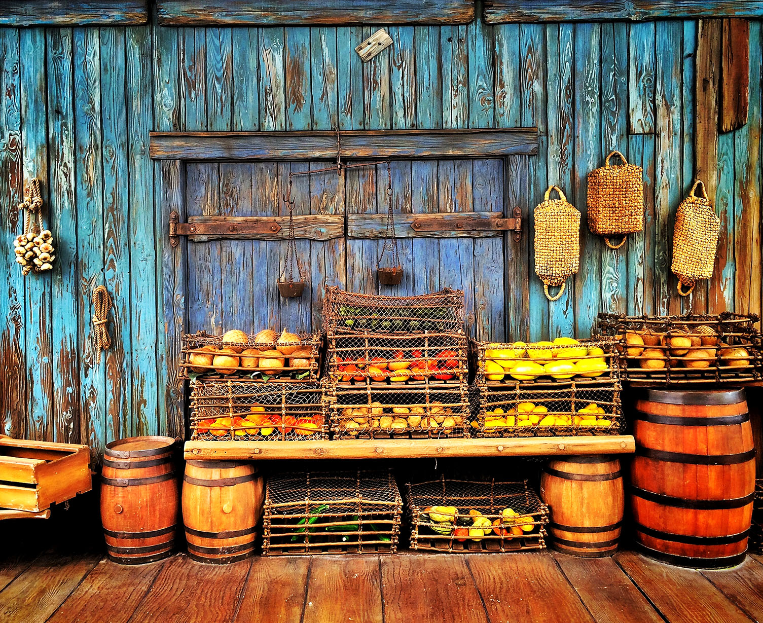 Rustic Market Display