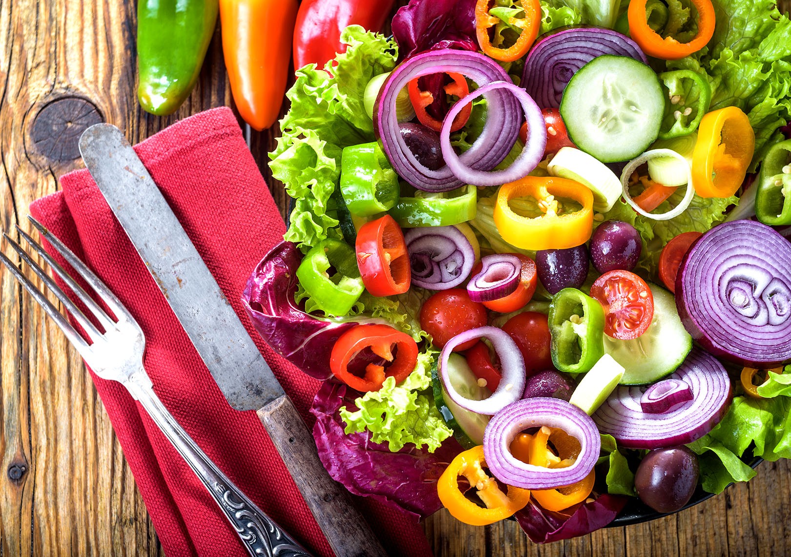 Colorful Vegetable Salad