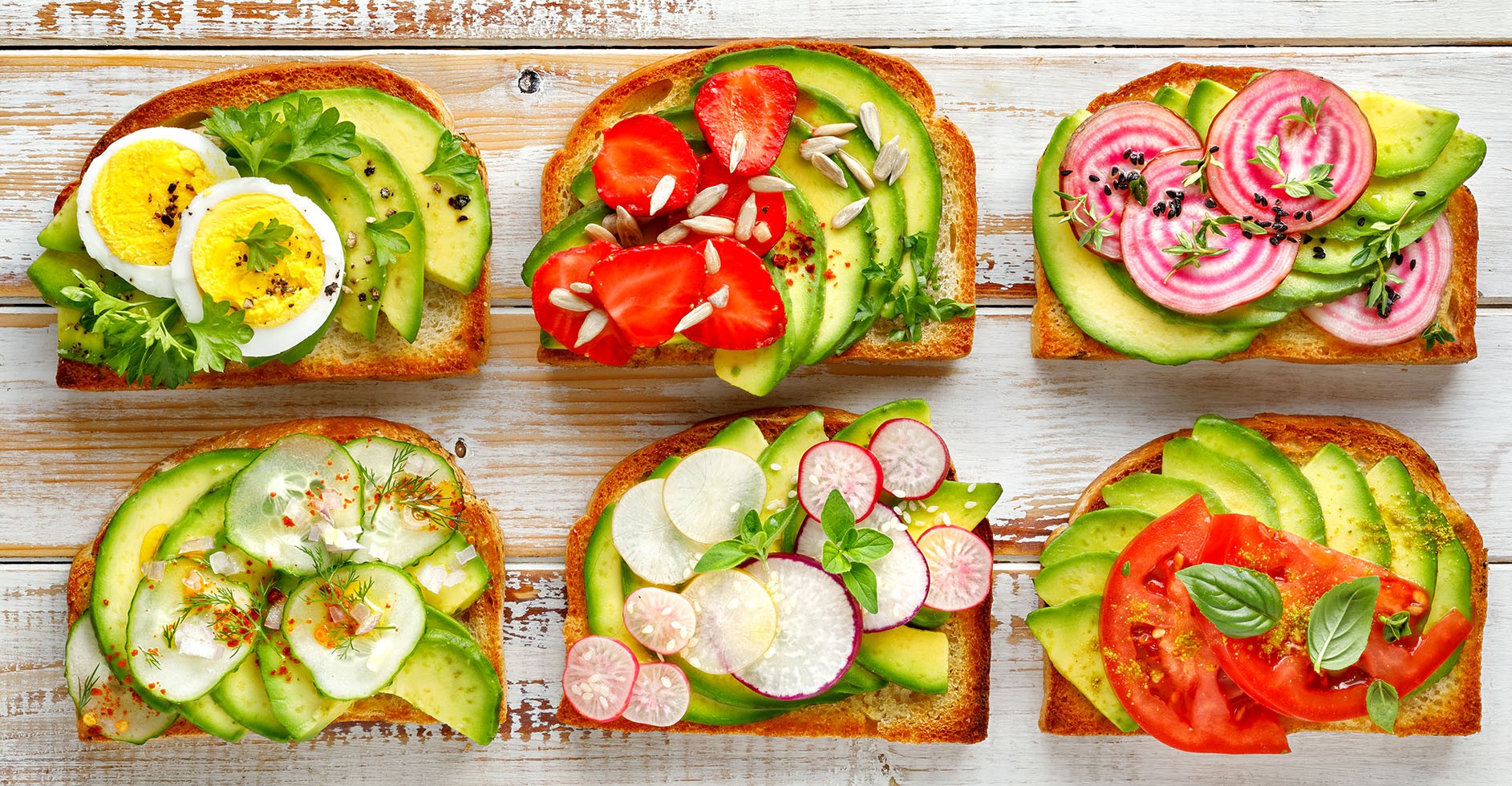 "Colorful Toast Varieties"