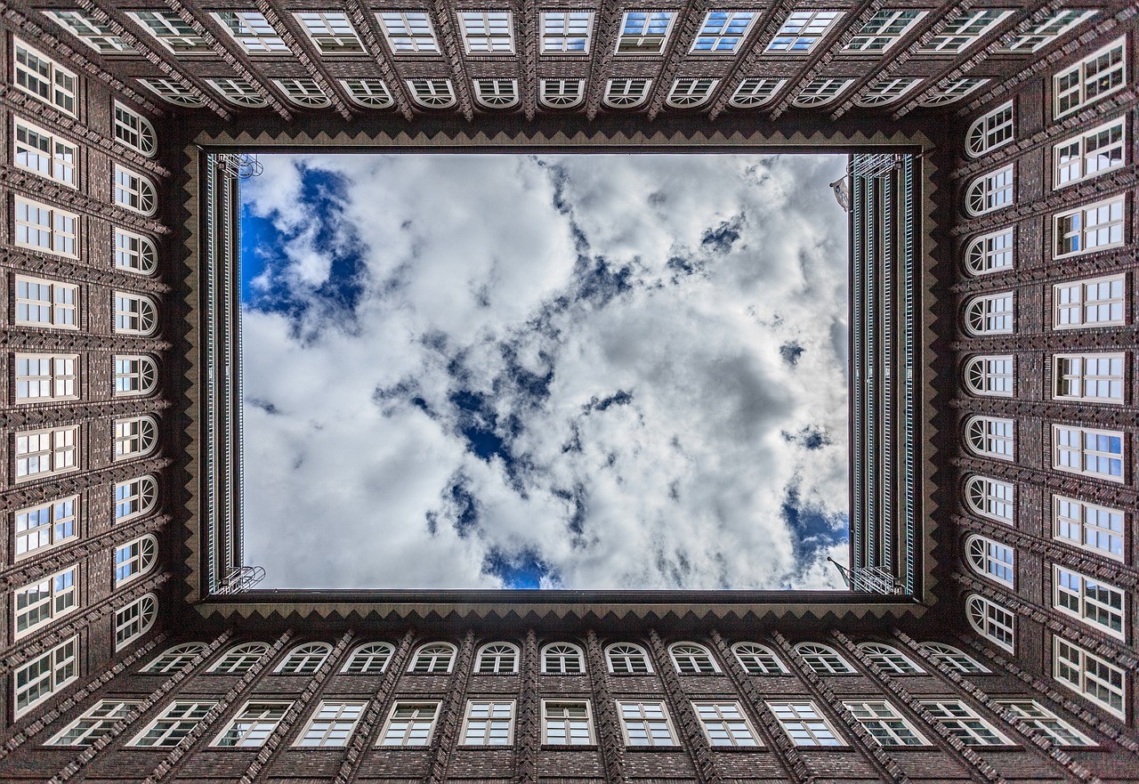 Tall brick building