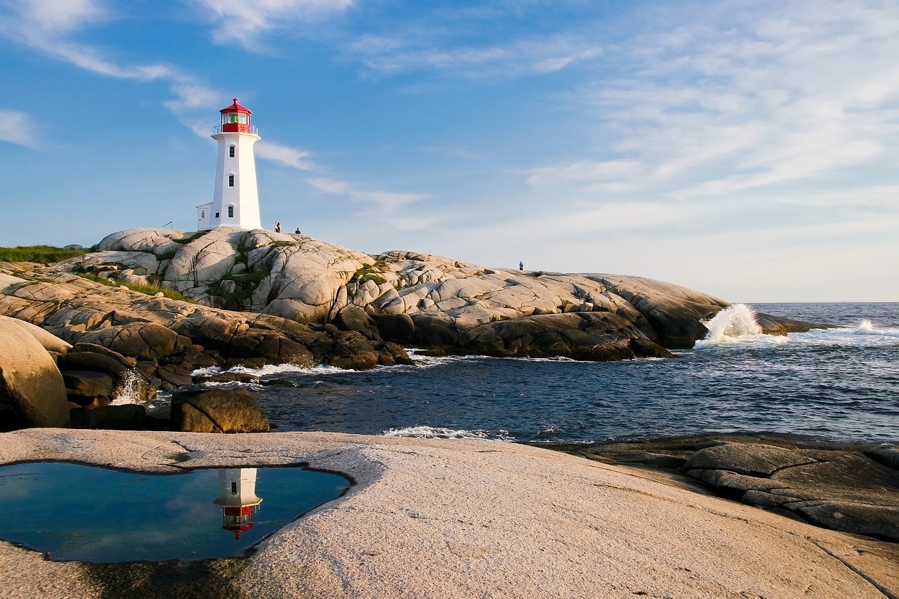 Lighthouse on coast