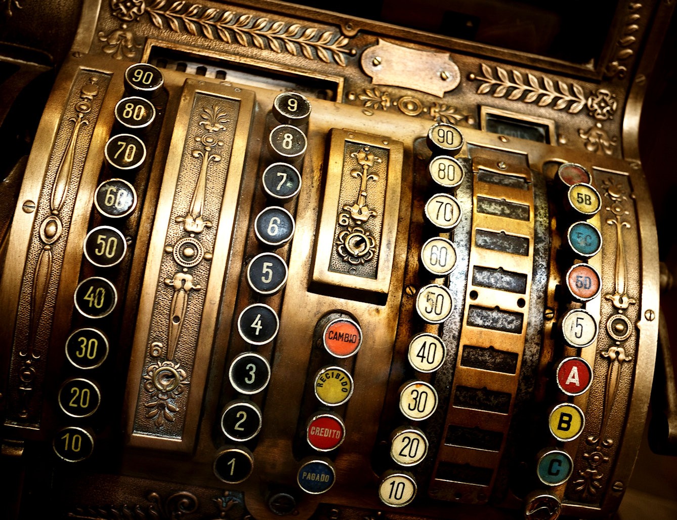 Old fashioned cash register