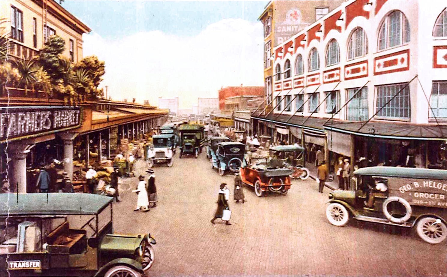 Old city marketplace