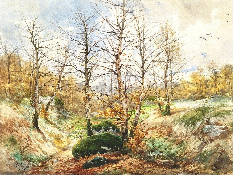 Paintings depicting rural scenes