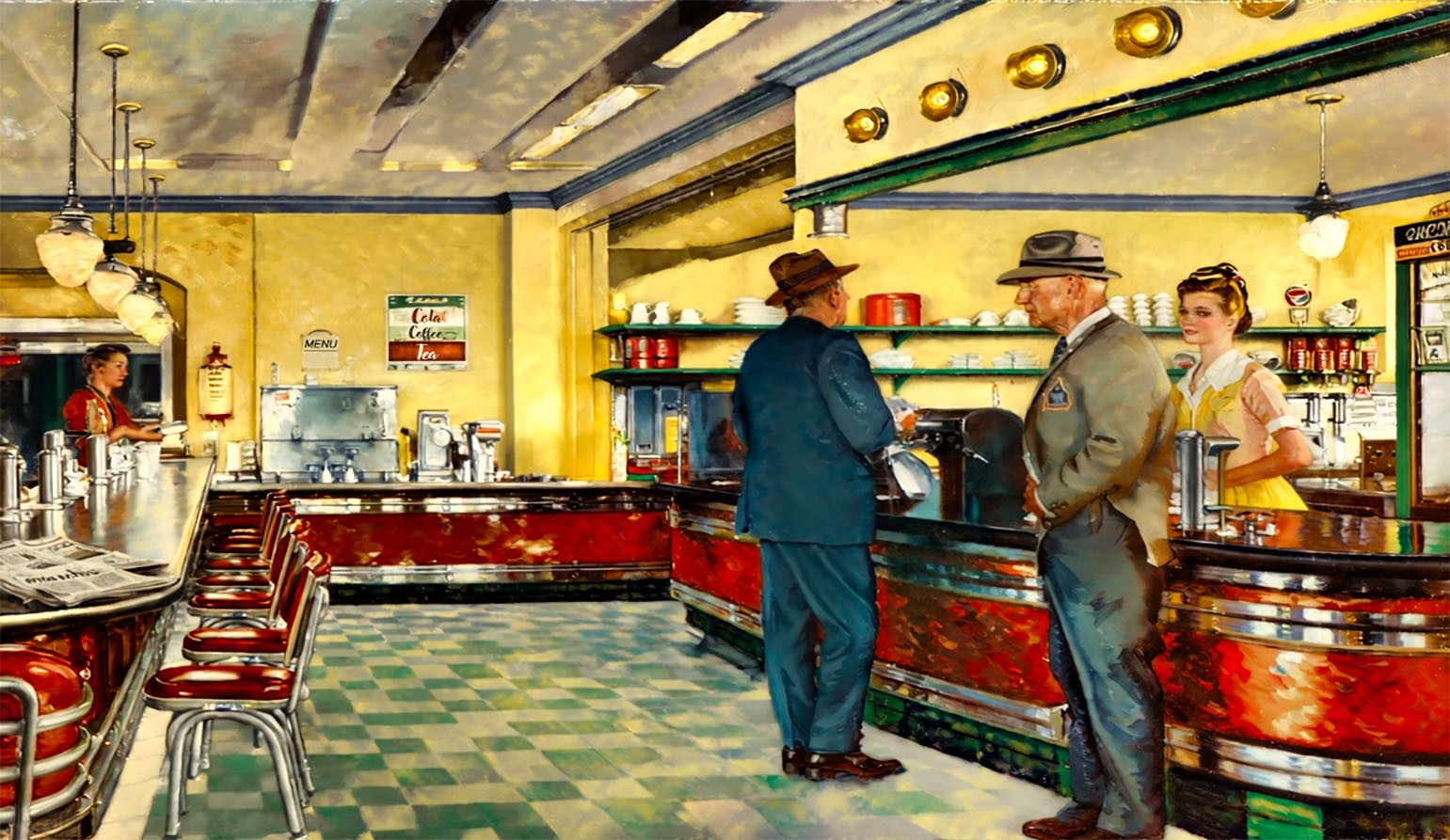 Classic diner scene