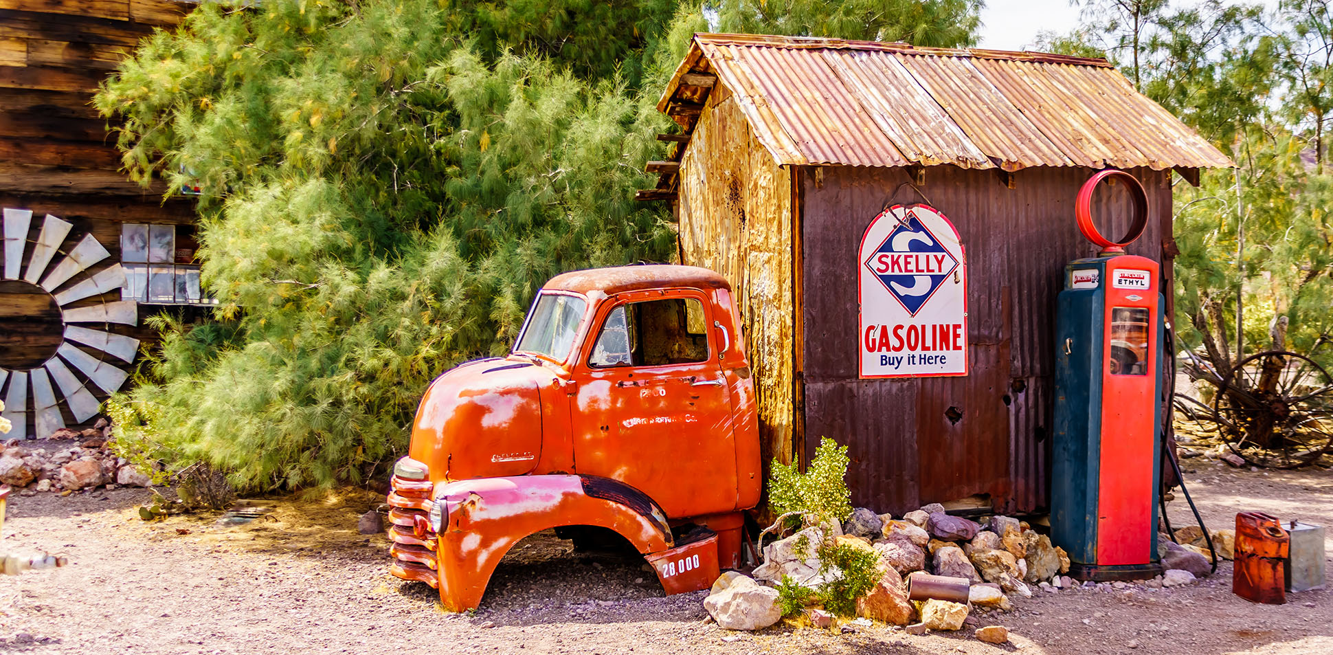 Rustic Gas Station
