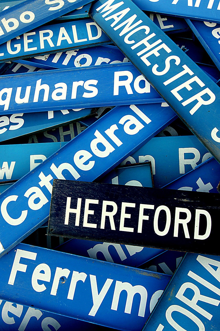 Signs of various places