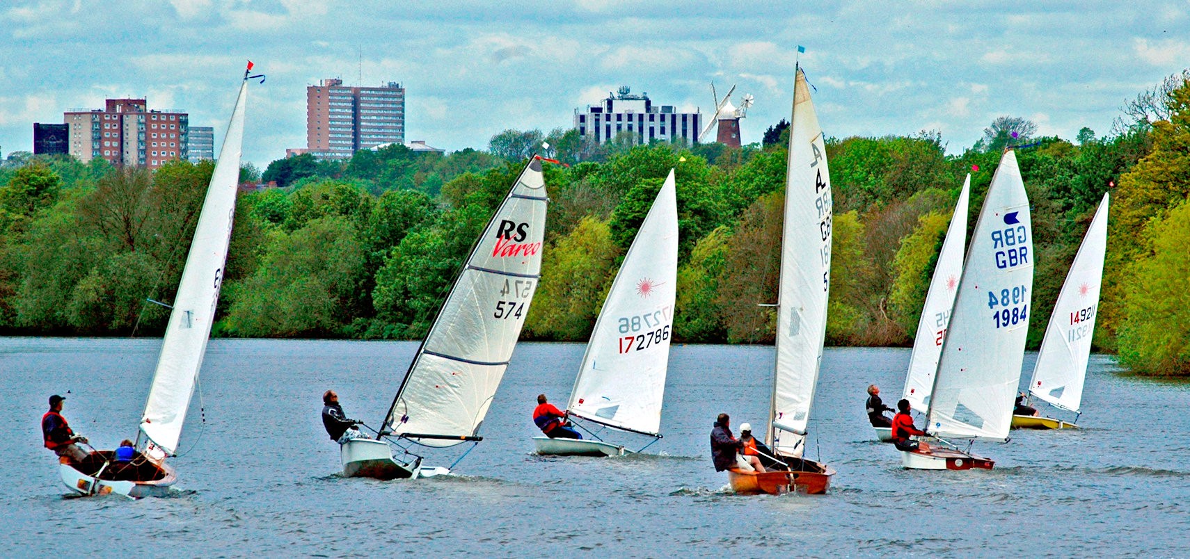 Sailboats on Lake