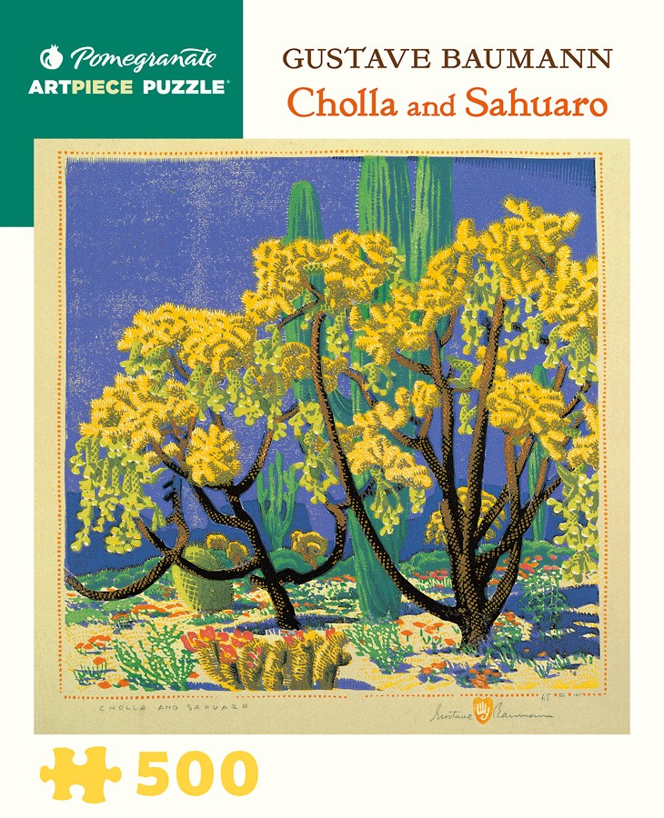 Vibrant desert scenery depicted