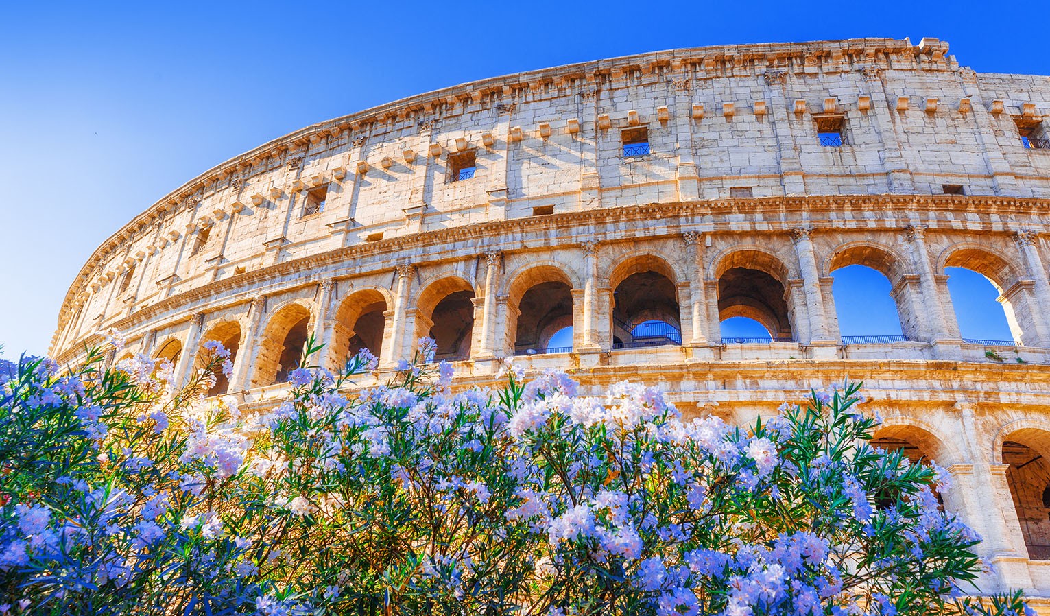 Ancient Colosseum in Rome, Italy