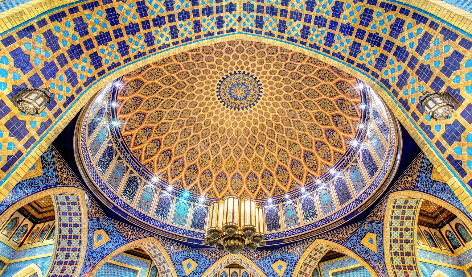 Beautiful blue ceiling
