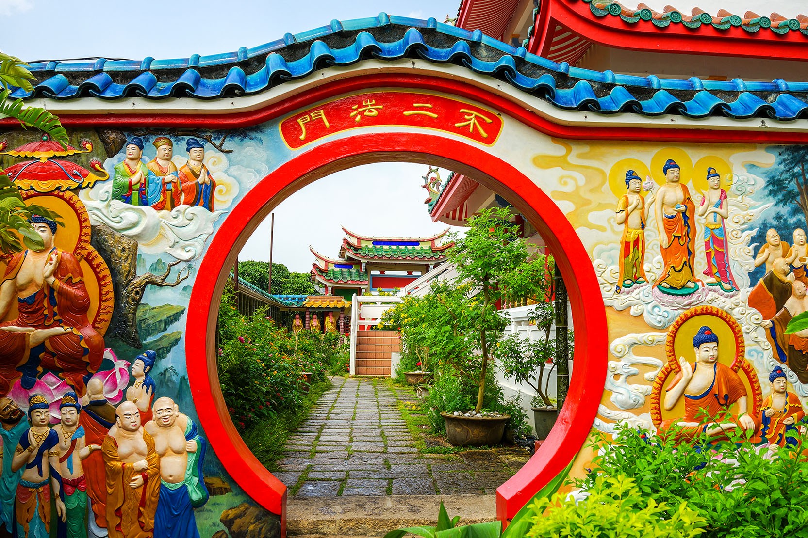 Asian Temple Gateway
