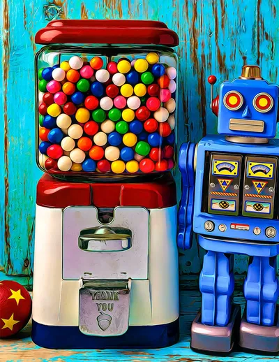 Gumball Machine and Robot