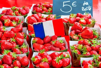 Strawberries on Display