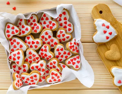 Festive Heart Cookies