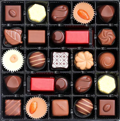 Box of assorted chocolates