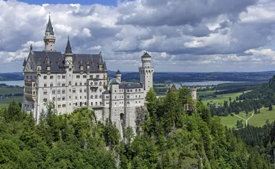 Historic castle on hill