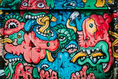 Graffiti on building