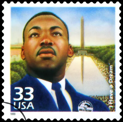 Black man on postage
