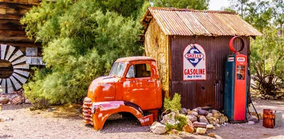 Rustic Gas Station